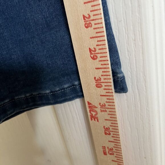 Bluberry Jeans Women 10 Amira Straight Leg Zipper-Fly Medium Wash Distressed $89 - Picture 6 of 6